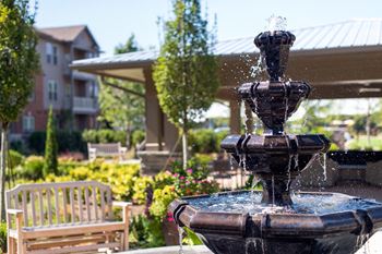 Legacy center courtyard fountain